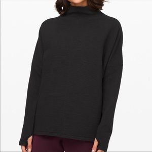 lululemon athletica Black Cowl Neck Sweater